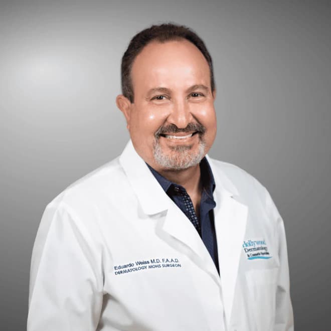 Dr. Eduardo Weiss, MD, board-certified dermatologist and Solvyn's lead medical advisor